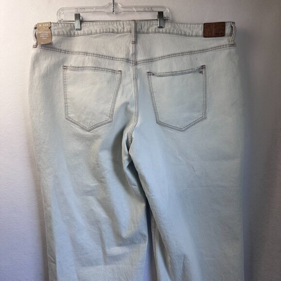NEW Madewell size 24W Perfect Vintage Wide-Leg Jean Light Wash Casual Coastal - Picture 2 of 5